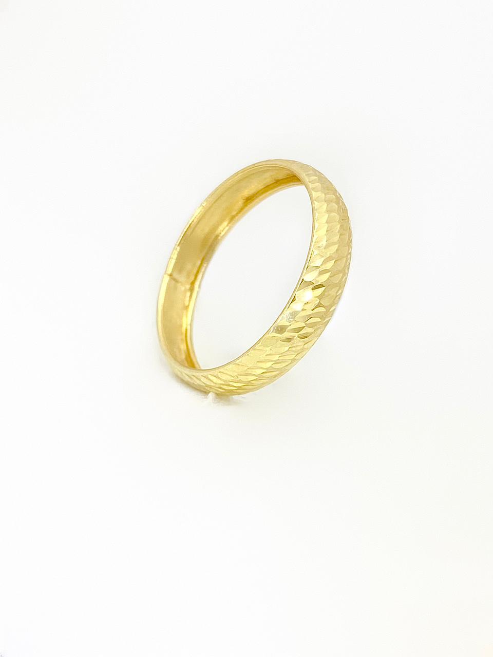18K Real Saudi Gold Simple Ring Volume 1.49 - Embellish Gold