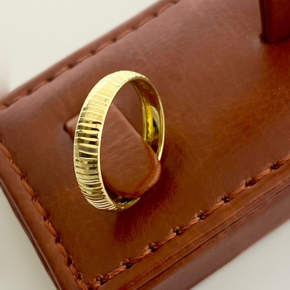 18K Real Saudi Gold Simple Ring Volume 1.49 - Embellish Gold