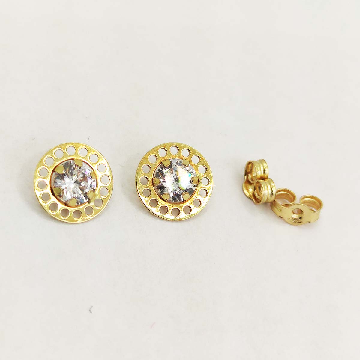 18K Real Saudi Gold Earrings for Females 1.002