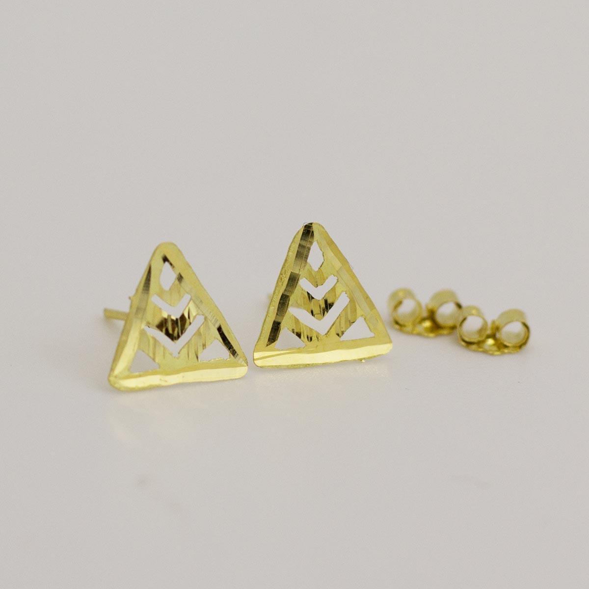 18K Gold Egyptian Earring 1.009