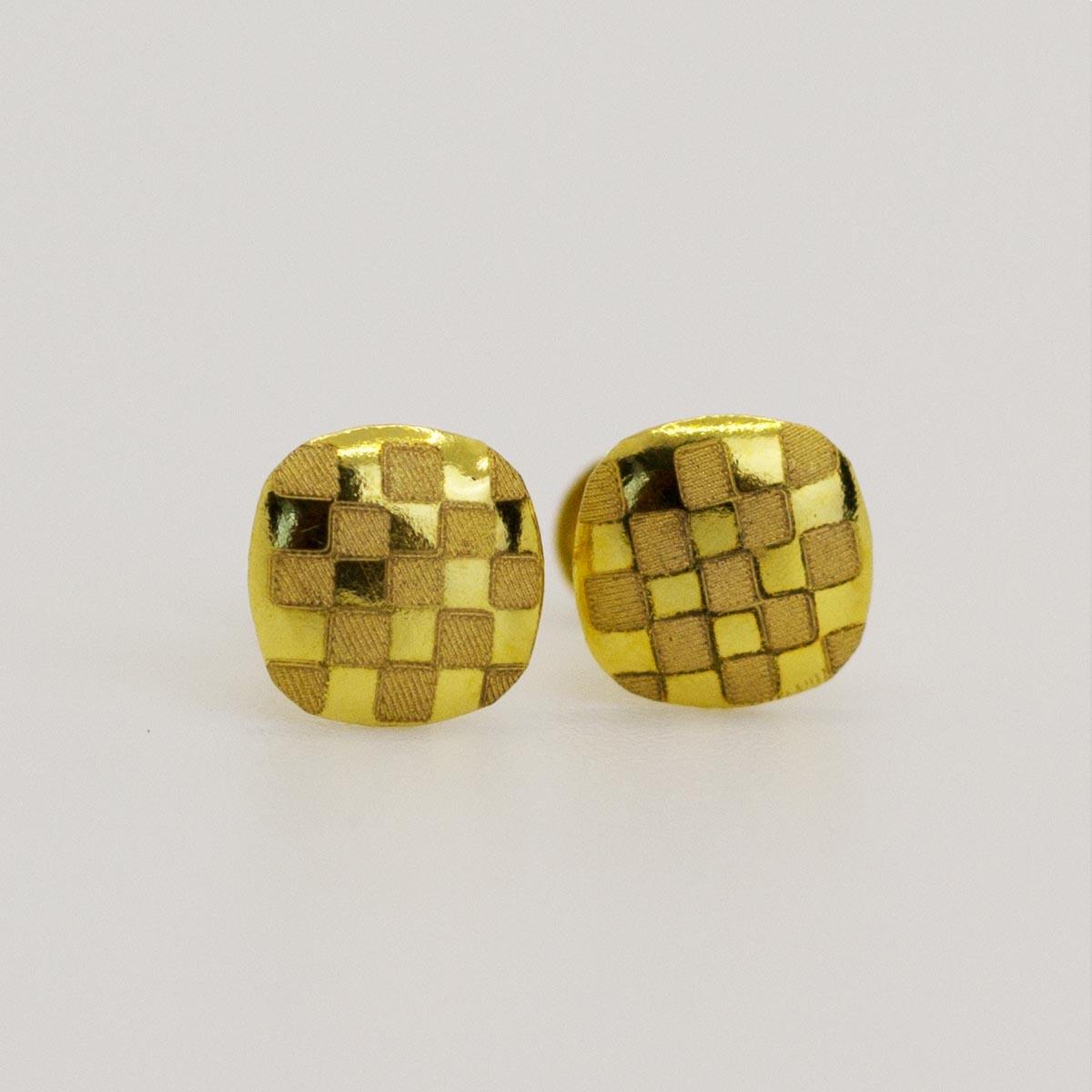 18 Karat Real Gold Earrings 1.16