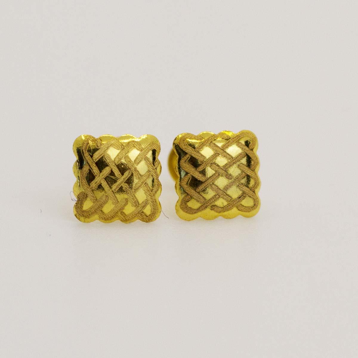 18 Karat Real Gold Earrings 1.19 - Embellish Gold