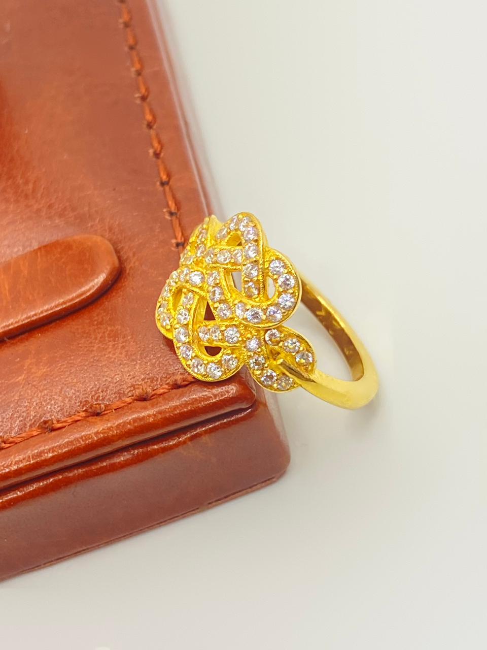 Shops 18k real saudi gold Ring